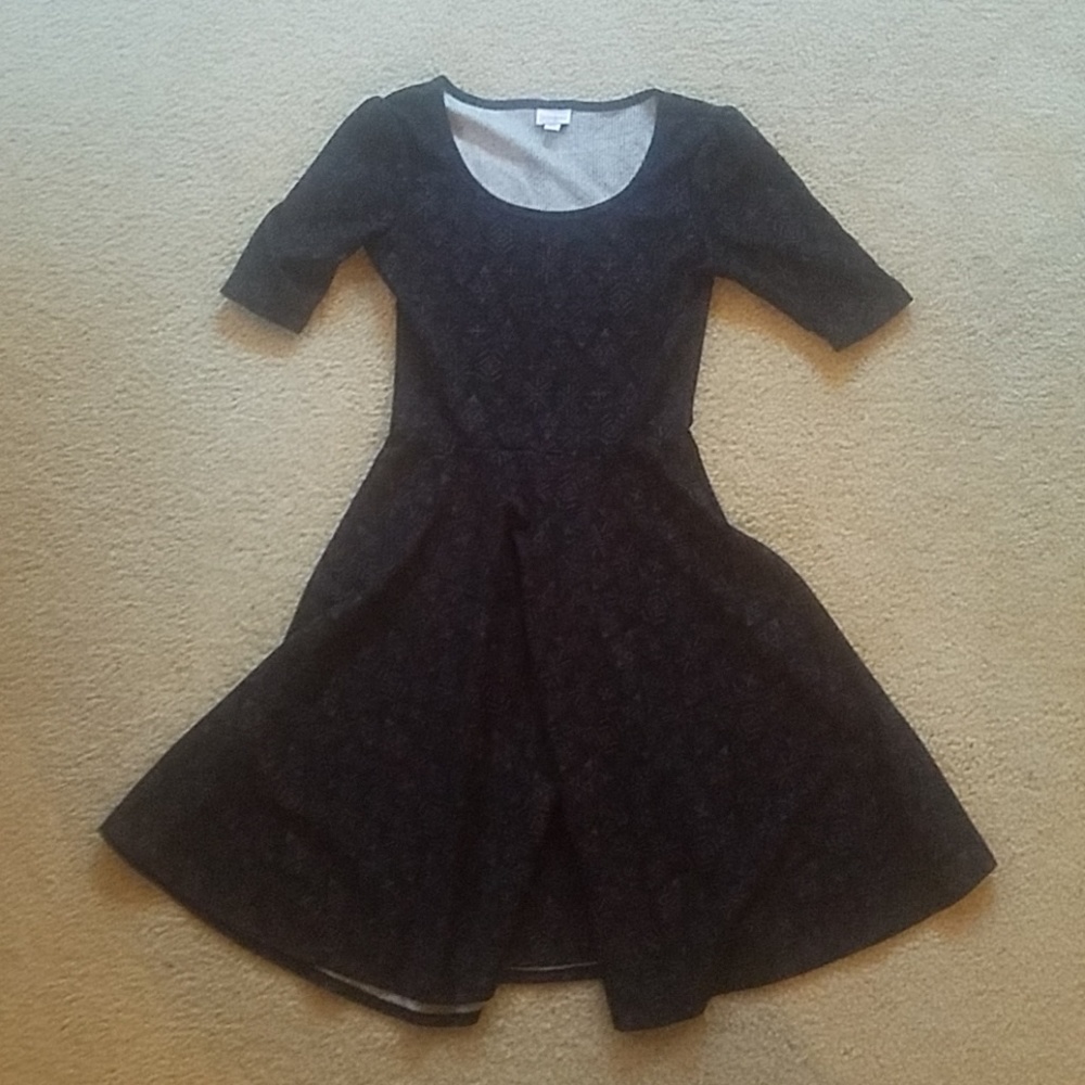 Lularoe Nicole black patterned